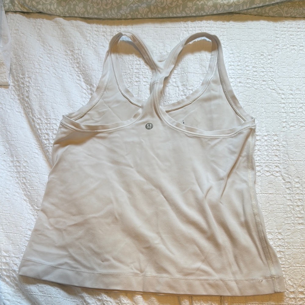lululemon athletica white Racerback Tank Top